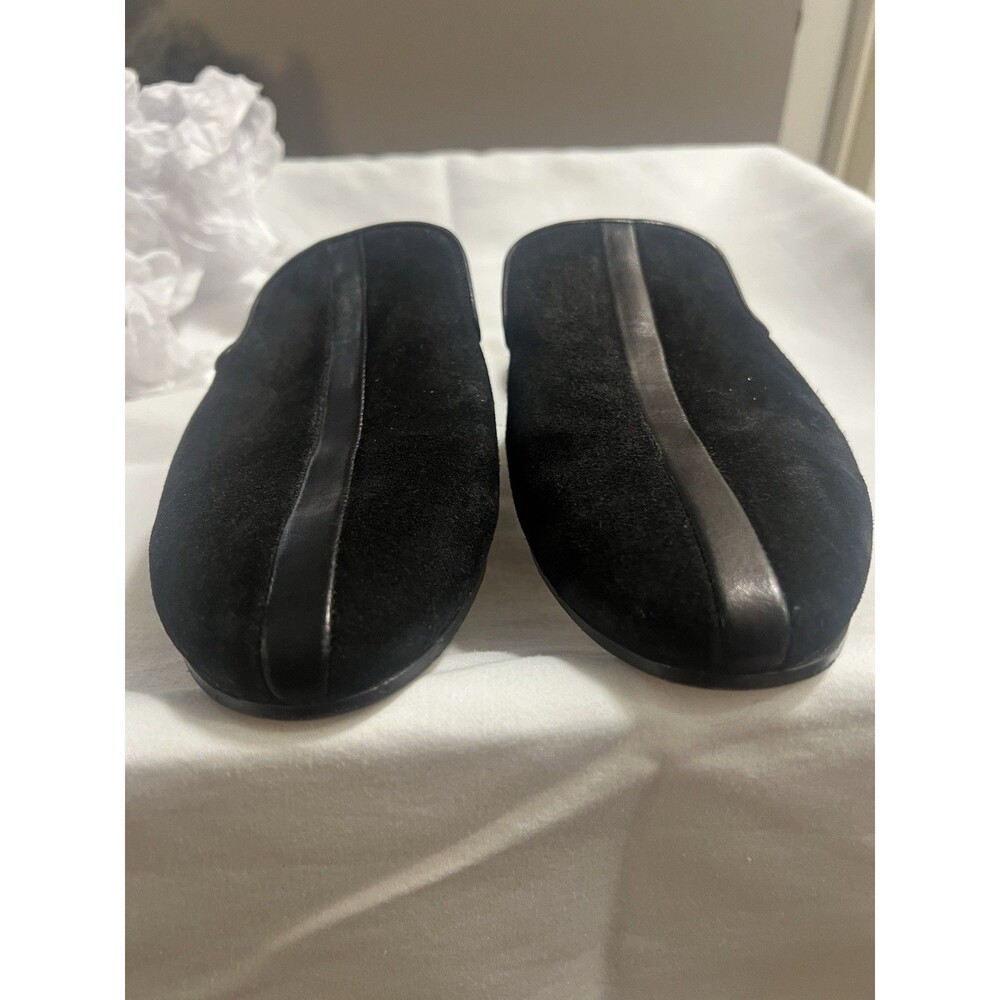 Rag & Bone Savoy Black Suede Leather Loafer Mules Slides Size 38 US 7.5 Italy - Picture 7 of 8